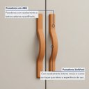 Ver imagem 5 de Guarda-Roupa Casal 8 Portas 6 Gavetas com Pés MDF 236cm Serenata Marrom Amêndoa Clean/Off White
