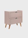 Ver imagem 3 de Gabinete para Banheiro e Espelho com LED 80cm Retro MDF Rosa Milano - On Móveis