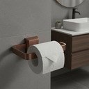 Ver imagem 3 de Kit Porta Papel Higiênico e Porta Toalha de Rosto Luxo Marrom Corten