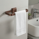 Ver imagem 2 de Kit Porta Papel Higiênico e Porta Toalha de Rosto Luxo Marrom Corten