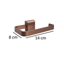 Ver imagem 4 de Kit Porta Papel Higiênico e Porta Toalha de Rosto Luxo Marrom Corten