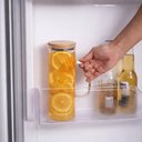 Ver imagem 2 de Jarra de Vidro com Tampa de Bambu e Alça 1l Oikos Bico em V Suco Água Iogurte Chás