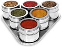 Ver imagem 2 de Porta Temperos Condimentos Magnetico Aço Inox 316 - 6 Peças