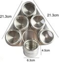 Ver imagem 5 de Porta Temperos Condimentos Magnetico Aço Inox 316 - 6 Peças