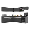 Ver imagem 3 de Armário de Cozinha Completa de Canto com Rodapé Veneza Multimóveis MP2103.898 Preto/Branco