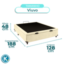 Ver imagem 4 de Cama Box Bau Viuvo Blindado Nature Begetiza 128x188