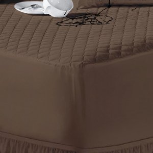 Capa de Colchão Impermeável Matelado Queen Size Tabaco