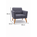 Ver imagem 2 de Poltrona Decorativa Turin Belufan