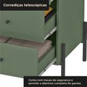 Ver imagem 6 de Cômoda 4 Gavetas com Pintura UV e Pés em Metal 95x89x45cm Jade