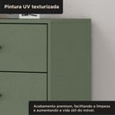Ver imagem 7 de Cômoda 4 Gavetas com Pintura UV e Pés em Metal 95x89x45cm Jade
