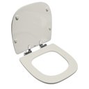 Ver imagem 2 de Assento Sanitário Poliéster para Louça Angra (logasa) Slow Close Cromado (reb. Oculto) Bege Areia