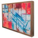Ver imagem 4 de Quadro Decorativo Caixa Pincelada Abstrata Tacolado Moldura Caixa 3cm Madeira sem Vidro 80 X 120cm