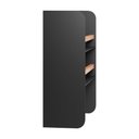 Ver imagem 4 de Porta Condimentos em Aço Carbono Preto e Madeira C/ Porta Papel - 40cm Linha Home