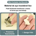Ver imagem 2 de Kit Cortador Biscoito Inox 26 Peças Números Figuras e Moldes