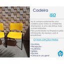 Ver imagem 7 de Kit 11 Cadeiras Iso Escritório Comércio Amarela Base Preta