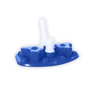 Aspirador Para Limpeza de Piscinas em Fibra, Vinil e Alvenaria com 8 Rodas de Esferas - Brustec