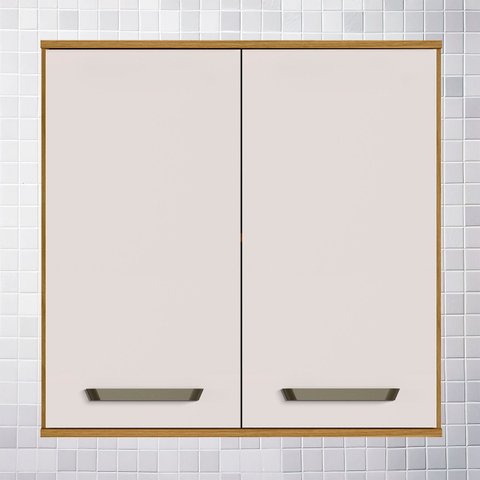Armário de Cozinha Aéreo 80cm Rita Freijó/off Acetinado Z44 - Mpozenato