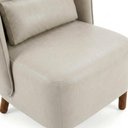 Ver mais imagens de Poltrona Decorativa Verso Pes Madeira Courino Tcs 725 Moll