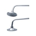 Ver imagem 1 de Kit 2 Chuveiros Redondo Articulável Metal Cromado Luxo Civitt