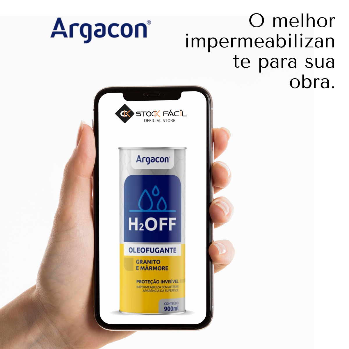 Impermeabilizante Óleofugante H2OFF Argacon Mármore Piso - 6