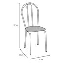 Ver imagem 4 de Jogo de Mesa e 04 Cadeiras Thais com Tampo Granito Craquelada/Assento Rattan - Artefamol