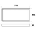 Ver imagem 3 de Painel Led de Sobrepor Retangular 120x30cm 40w - Blumenau 80886004