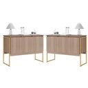 Ver imagem 1 de Conjunto Buffets Vale Montana Dourado 2 MDP Perfex 15mm Estrutura Aço Cor Dourado Casah