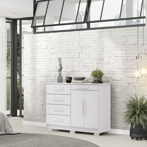 Cômoda Sapateira Sirius Branco Vila Rica