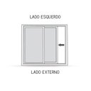 Ver imagem 2 de Janela de alumínio 02 folhas fit preto - 100x100