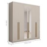 Roupeiro com 6 Portas com Espelhos Finlandia Fendi - 4