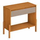 Ver imagem 5 de Aparador Líbano MDF 90cm com Prateleira e Gaveta para Sala Nature com Gris Cinza