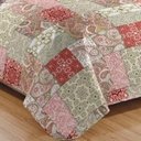 Ver imagem 3 de Kit Cobre Leito Colcha Mix King Estampado Dupla Face Floral 3 Peças - Lúcia