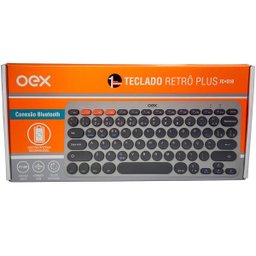 Teclado sem Fio Retro Plus Cinza Oex Tc510 - 1