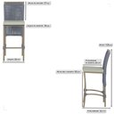 Ver imagem 2 de 3 Banqueta em Alumínio Roma Fendi Corda Náutica Tecido 3