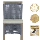 Ver imagem 3 de 3 Banqueta em Alumínio Roma Fendi Corda Náutica Tecido 3