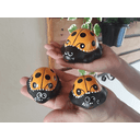 Ver imagem 2 de JOANINHA MINI AMARELA DECORAÇÃO DE JARDIM KIT 3UN CERÂMICA MINIATURA