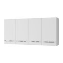 Ver imagem 1 de Armário Aéreo Mara 118 Cm 4 Portas Branco Moblis