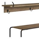 Ver imagem 4 de Conjunto Hall De Entrada Banco E Prateleira 27896 Linha Tube