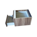 Ver imagem 3 de Mesa Essencial L 1,50m x1,50m Málaga/Preto Com 2 Gavetas