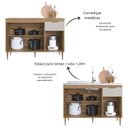 Ver mais imagens de Armário Balcão com Tampo 3 Portas 1 Gaveta 120cm Modulada Veneza