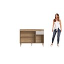 Ver imagem 6 de Armário Balcão com Tampo 3 Portas 1 Gaveta 120cm Modulada Veneza Bege/Mel/Arenas