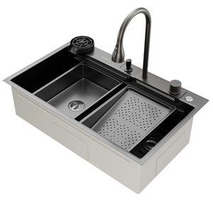 Cuba Gourmet para Cozinha Miami Nano Black Aço Inox 304 Goldenx