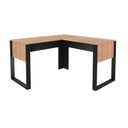 Ver imagem 5 de Mesa de Canto para Escritório Me4181 Amêndoa/preto Tecnomobili