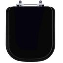 Ver imagem 1 de Assento Sanitário Poliester Debba Matte Black para Vaso Roca