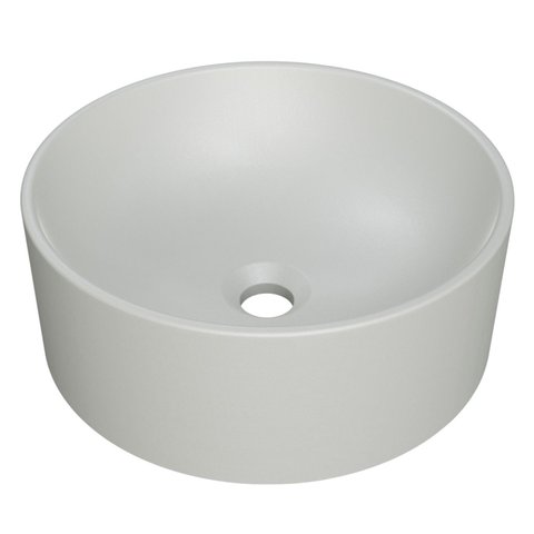Cuba Pia para Banheiro Redonda 34cm Sara C08 Cinza - Mpozenato