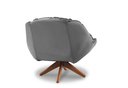 Ver imagem 2 de Poltrona Decorativa Pillow Top com Base Giratória Veludo Califórnia Cinza