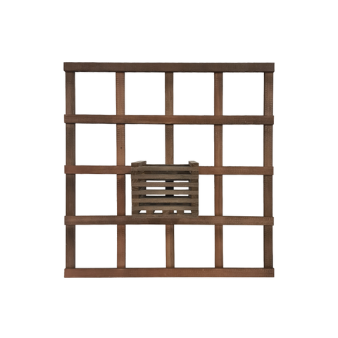 1 Treliça 70x70 + 1 Cachepô 18x18 Jardim Vertical Eucalipto