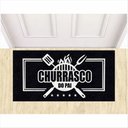 Ver imagem 1 de Capacho Tapete Tema Churrasco para Churrasqueira 80x40cm.
