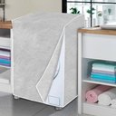 Ver imagem 1 de Capa Maquina de Lavar Flanelada Cinza Perolizada Gg até 11kg