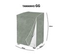 Ver imagem 3 de Capa Maquina de Lavar Flanelada Cinza Perolizada Gg até 11kg
